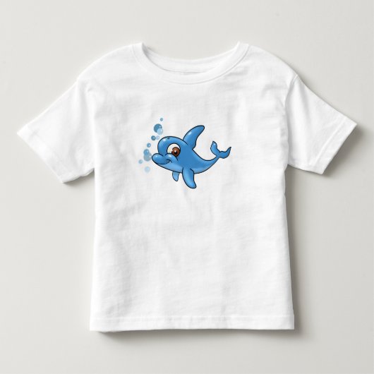 かわいいマンガイルカ トドラーTシャツ (正面)