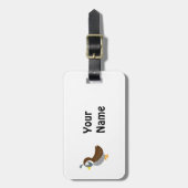 かわいいマンガクズラ ラゲッジタグ (正面縦)