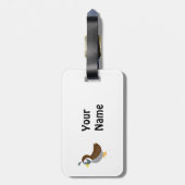 かわいいマンガクズラ ラゲッジタグ (裏面縦)