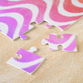 かわいいマンガクラゲカラフルイン海 ジグソーパズル (側面)