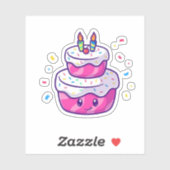 かわいいマンガケーキ シール (シート)