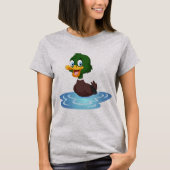 かわいいマンガダック Tシャツ (正面)