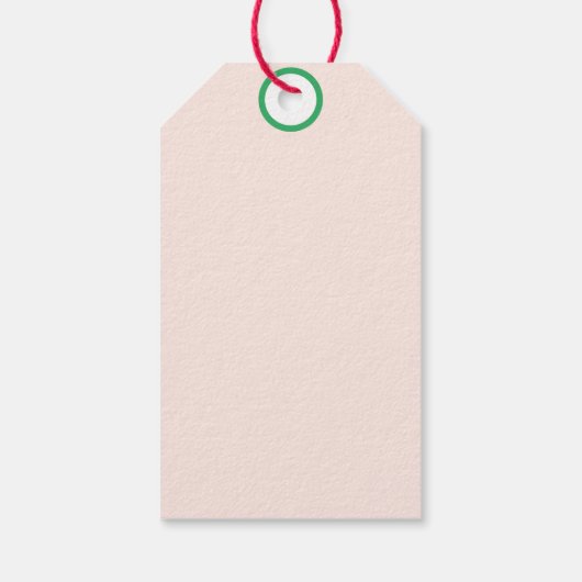 かわいいマンガチキンイラストレーション ギフトタグ (裏面)