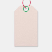 かわいいマンガチキンイラストレーション ギフトタグ (裏面)