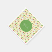 かわいいマンガチキンイラストレーション スタンダードカクテルナプキン (角)