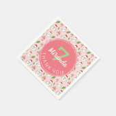 かわいいマンガチキンイラストレーション スタンダードカクテルナプキン (角)