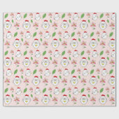 かわいいマンガチキンイラストレーション ラッピングペーパー (フラット)