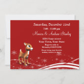 かわいいマンガトインデアクリスマスパーティの招待状 招待状 (裏面)