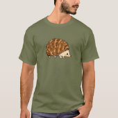 かわいいマンガハリネズミイラストレーション Tシャツ (正面)