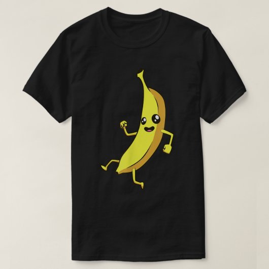 かわいいマンガバナナ Tシャツ (デザイン正面)