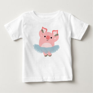 かわいいマンガバレリーナピグベビーTシャツ ベビーTシャツ