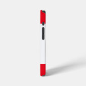 かわいいマンガブラックナースブラウンヘアアイズカスタム iPhoneケース (左側面)