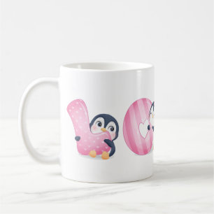 かわいいマンガペンギンコーヒーマグ コーヒーマグカップ