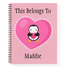 かわいいマンガペンギン(ハート付き)