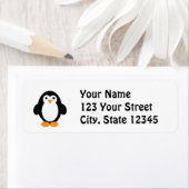 かわいいマンガペンギン ラベル (インサイチュ)