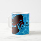 かわいいマンガレッドロブスター コーヒーマグカップ (正面左)