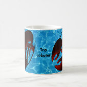 かわいいマンガレッドロブスター コーヒーマグカップ (中央)