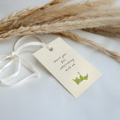 かわいいマンガ恐竜の赤ちゃんシャワー ギフトタグ