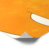 かわいいマンガ恐竜の赤ちゃんシャワー ポスター (角)