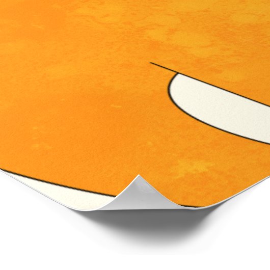 かわいいマンガ恐竜の赤ちゃんシャワー ポスター (角)