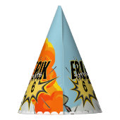 かわいいマンガ恐竜誕生日 パーティーハット (裏面)