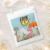 かわいいマンガ恐竜誕生日 フェイバーバッグ (クリップ留めされた状態)