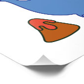 かわいいマンガ恐竜 フォトプリント            (角)