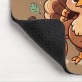 かわいいマンガ感謝祭トルコとカボチャ マウスパッド (コーナー)