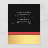 かわいいマンガ感謝祭トルコ チラシ (裏面)