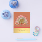 かわいいマンガ感謝祭トルコ チラシ (シングル)