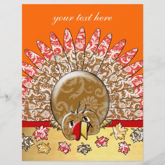 かわいいマンガ感謝祭トルコ チラシ (正面)