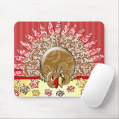 かわいいマンガ感謝祭トルコ マウスパッド (マウス)