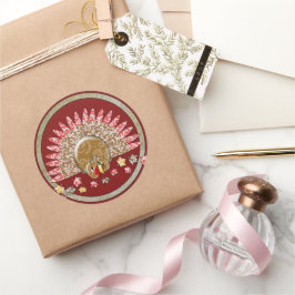 かわいいマンガ感謝祭トルコ ラウンドシール