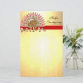 かわいいマンガ感謝祭トルコ 便箋 (スタンド正面)