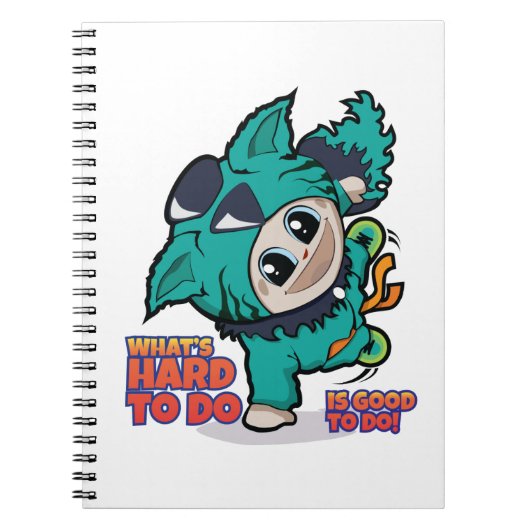 かわいいマンガ漫画のノート ノートブック (正面)