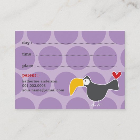 かわいいマンガ茶色のサル写真家の遊日付 コーリングカード (裏面)