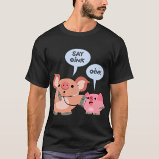 かわいいマンガ豚の医師と患者 Tシャツ
