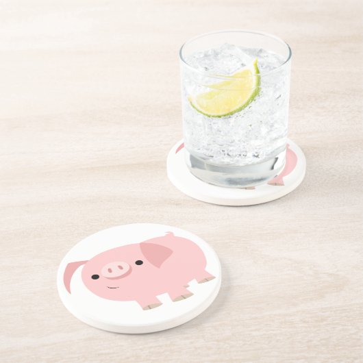 かわいいマンガ豚コースター コースター (側面)