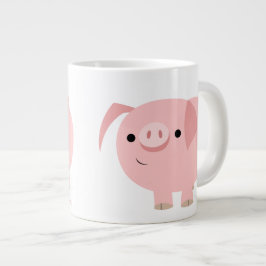 かわいいマンガ豚ジャンボマグカップ ジャンボコーヒーマグカップ