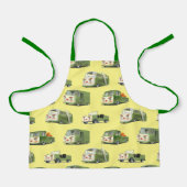 かわいいマンガ車のラインナップ エプロン (正面)