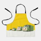 かわいいマンガ車のラインナップ エプロン (正面)