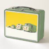 かわいいマンガ車のラインナップ メタルランチボックス (正面)