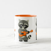 かわいいマンガ遊ーのラクーン ツートーンマグカップ (中央)