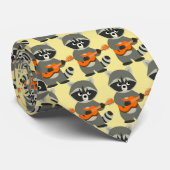 かわいいマンガ遊ーのラクーン ネクタイ (ロール)