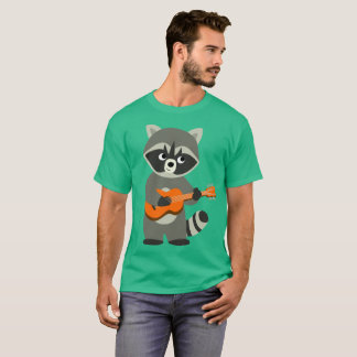 かわいいマンガ遊ーのラクーン Tシャツ