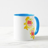 かわいいマンガ魚のマグカップ2 マグカップ (正面右)