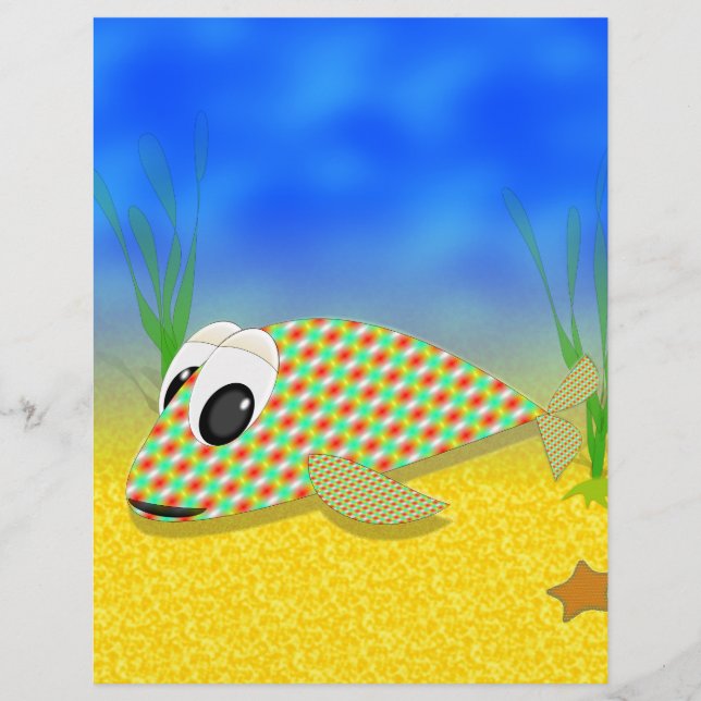 かわいいマンガ魚 (正面)