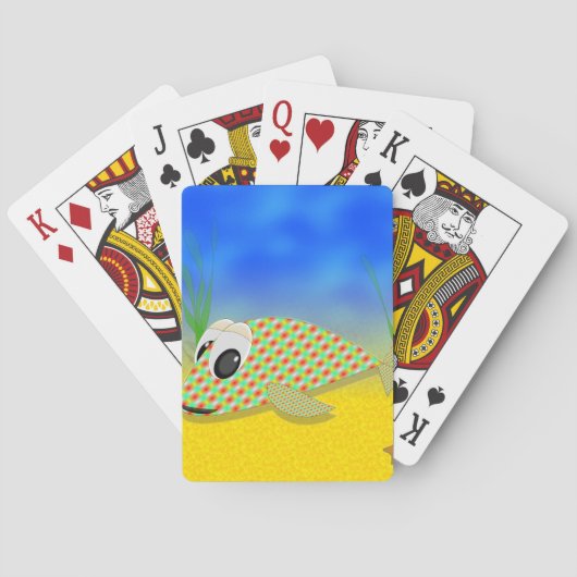 かわいいマンガ魚 トランプ (裏面)