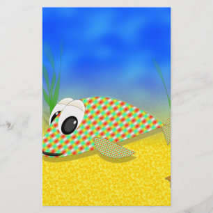 かわいいマンガ魚 便箋