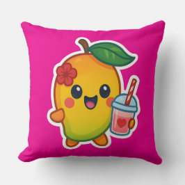 かわいいマンゴー – スウィートフルーツとハートスムージー クッション